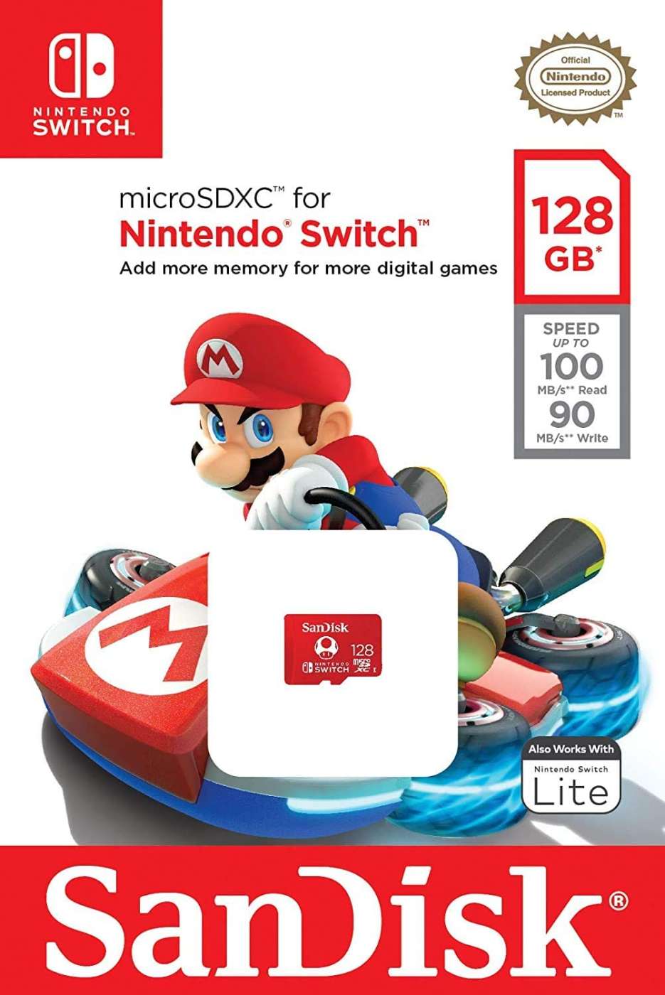 Micro SD De 128 GB SanDisk Para Nintendo Switch