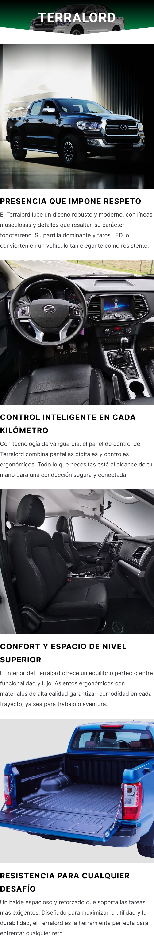 ZXAUTO Terralord Manual 4WD Luxury 2025